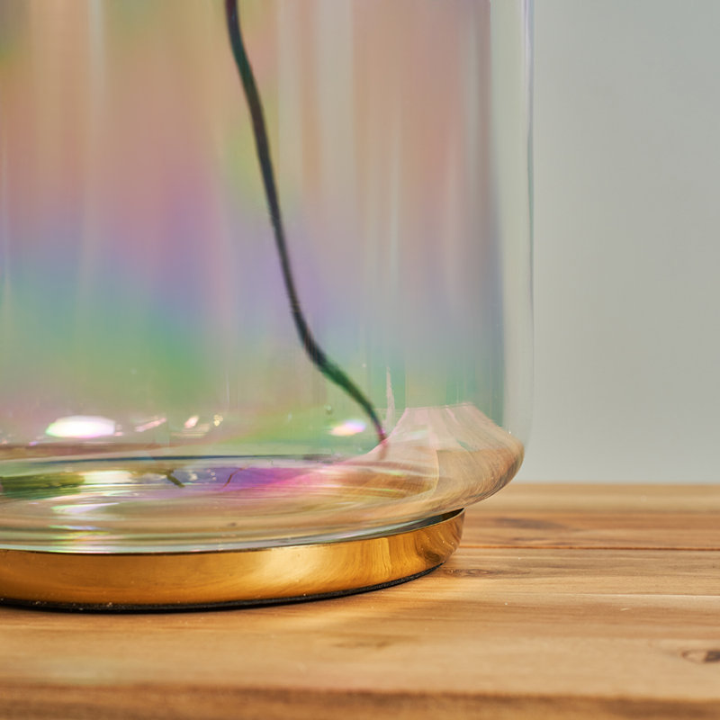 Neven 33Cm Clear/Gold Table Lamp Base