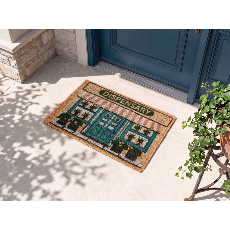CADIZ Non-Slip Striped and Abstract Doormat