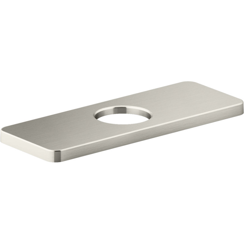 Parallel Escutcheon Plate, Vibrant Brushed Nickel