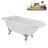 62" Streamline Clawfoot Tub,Tray,Drain, Clawfeet-101628984-102218224