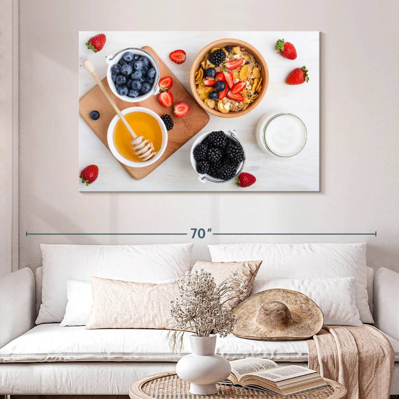 Petit déjeuner Yarlin, H 32 po x l 48 po