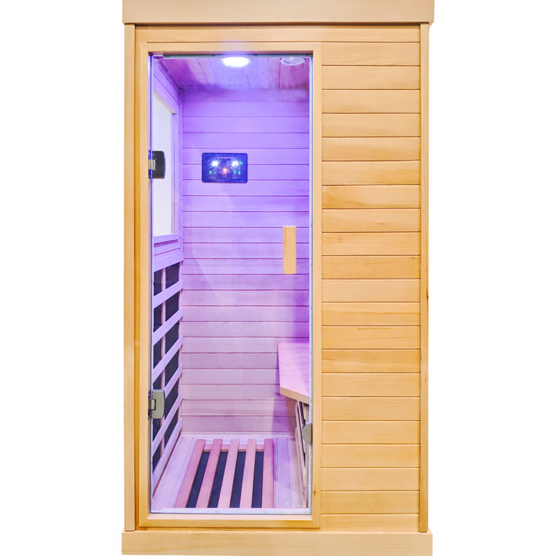 Sauna infrarouge avec Bluetooth et lumières colorées