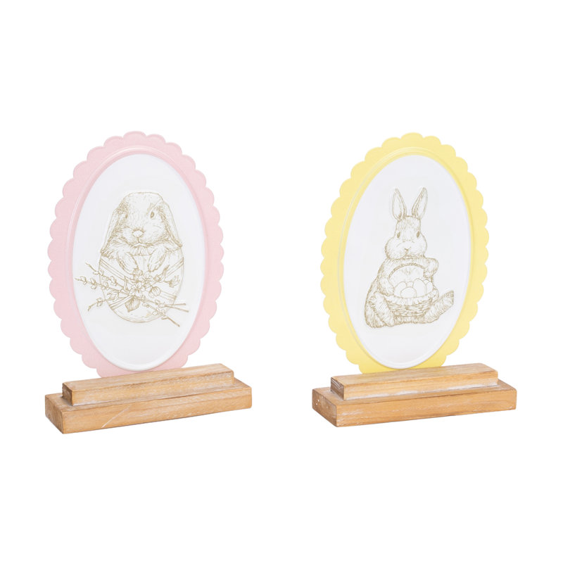 Bunny Embossed Tabletop Décor