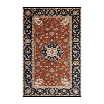 Machine Washable Persian Brown Area Rug