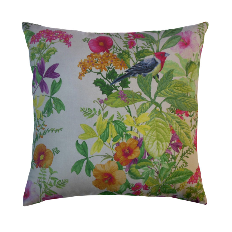 Oreiller en coton Qismat, 18 po x 18 po, Coussin décoratif