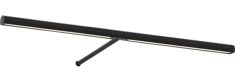 Plural Faceted Picture Light, Nightshade Black, 0.7" H x 18" W x 8.9" D, 13.5