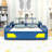 Twin Wooden Platform Bed With Car-Shaped-911622073