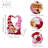 Lavarious 6.3 Inch Valentine Heart-Shaped Pink Gnome Couple Figurines Decorations