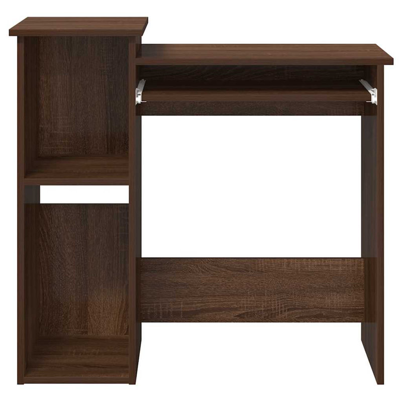 Basanta Computer Desk, Brown Oak