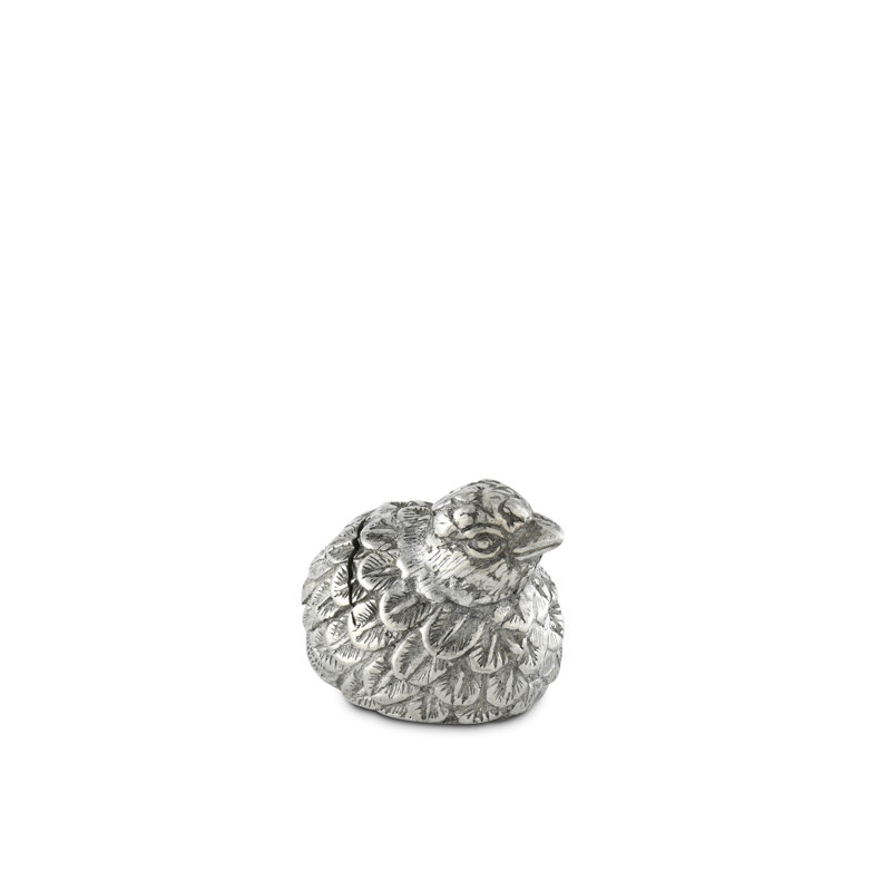 Morning Hunt Pewter Quail Place Setting Cheese Marker