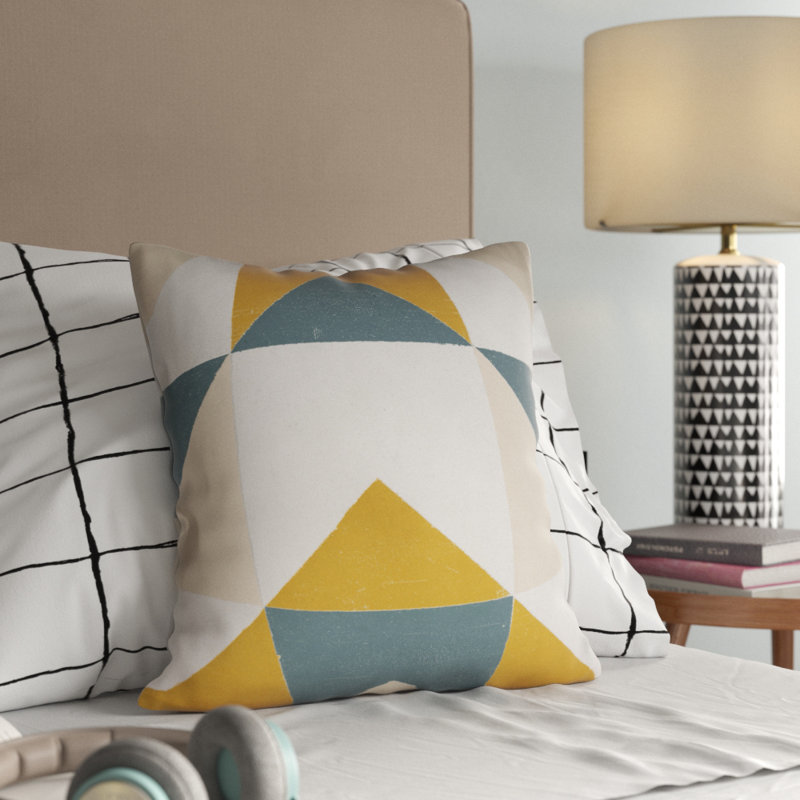 Geometric Reversible Pillow Cover, 18" x 18"