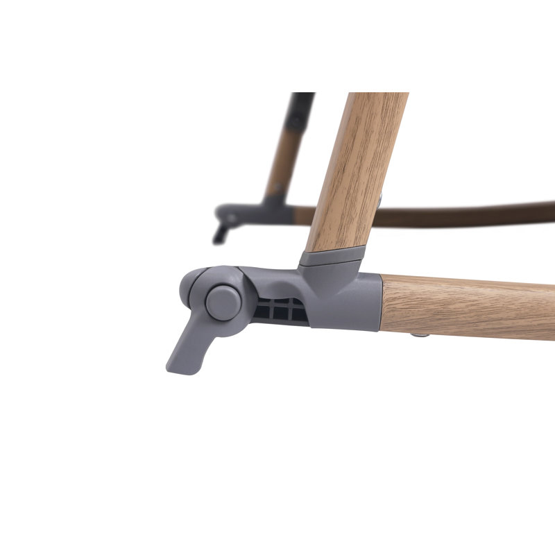 Tutti Bambini Cozee Air Rocking Bedside Crib, Oak/Charcoal