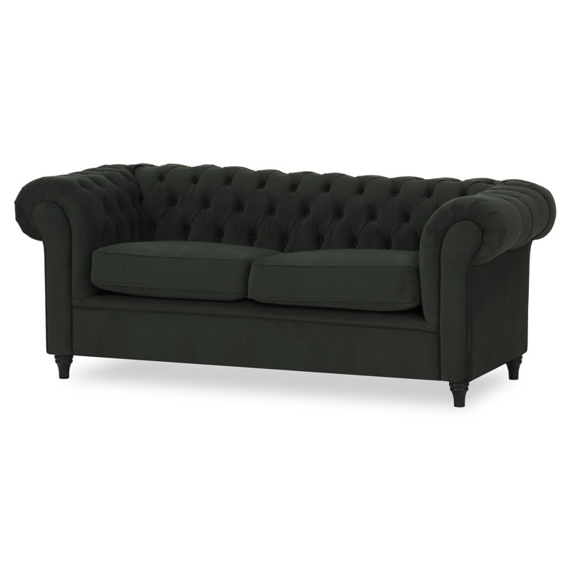 Littlehampton 3 Seater Velvet Sofa, Anthracite
