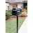 Pillar-style mailbox, medium size, classic black.