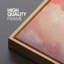 Doux nuages roses au coucher du soleil, impression sur toile encadrée - décor de ciel pastel romantique-115271189-115271191
