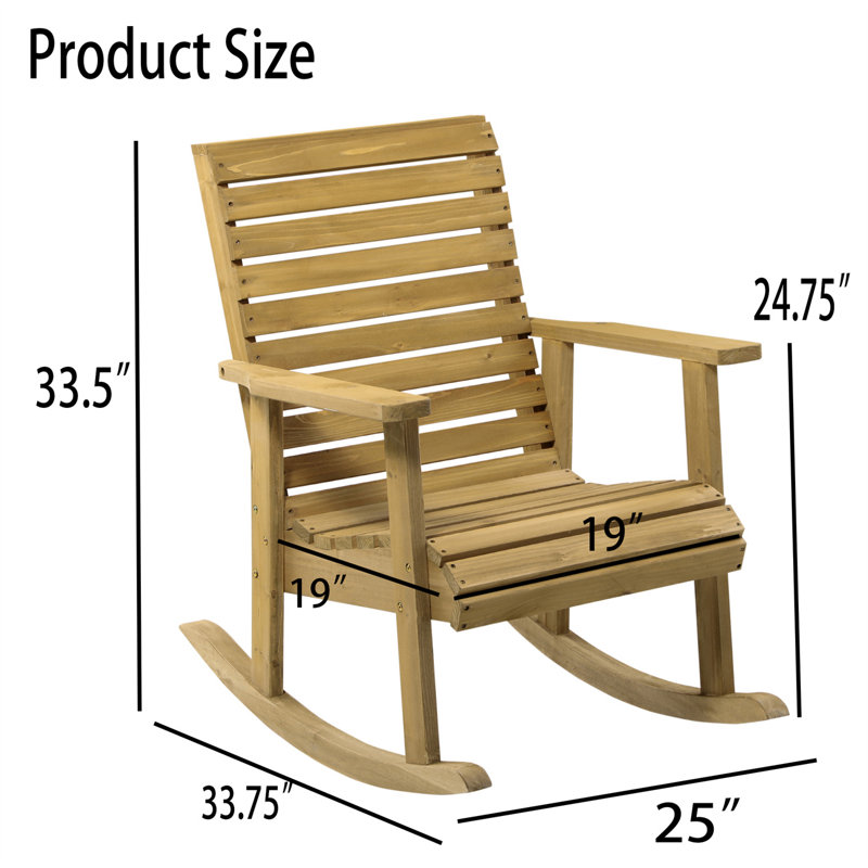 Chaise berçante pour l'extérieur