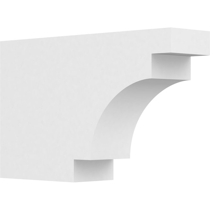 4"W x 10"H x 16"L Standard Mediterranean Architectural Grade PVC Rafter Tail, 10"H x 4"W x 16"D