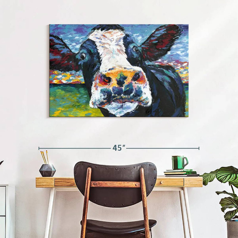 Brampt Curious Cow II, 26" H x 39" W