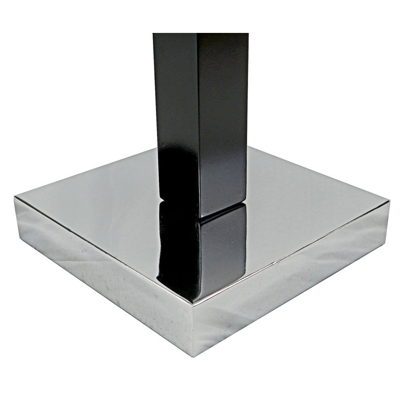 Lampe de table moderne en acier et brun avec abat-jour en tissu blanc doux
