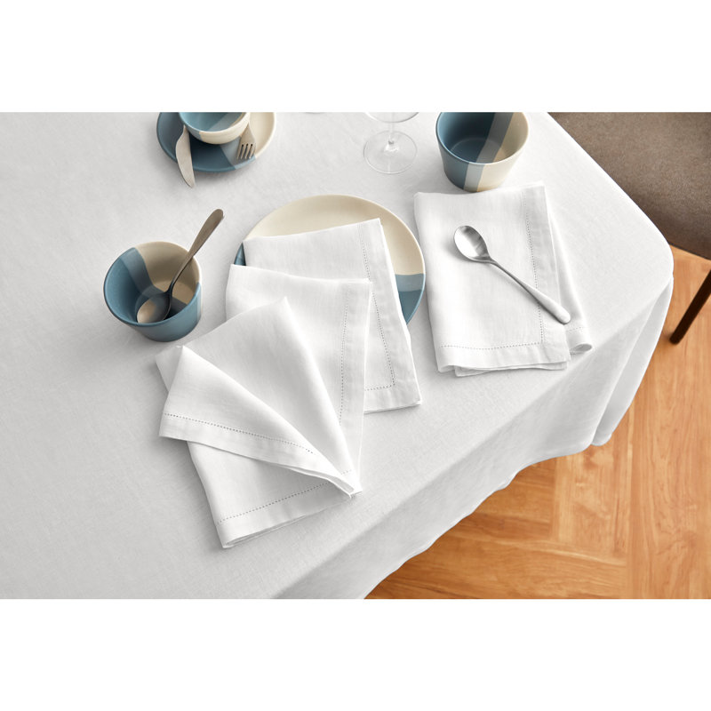 Sonoma - 100% Pure Linen Tablecloth (Prewashed), White, 90" x 70"