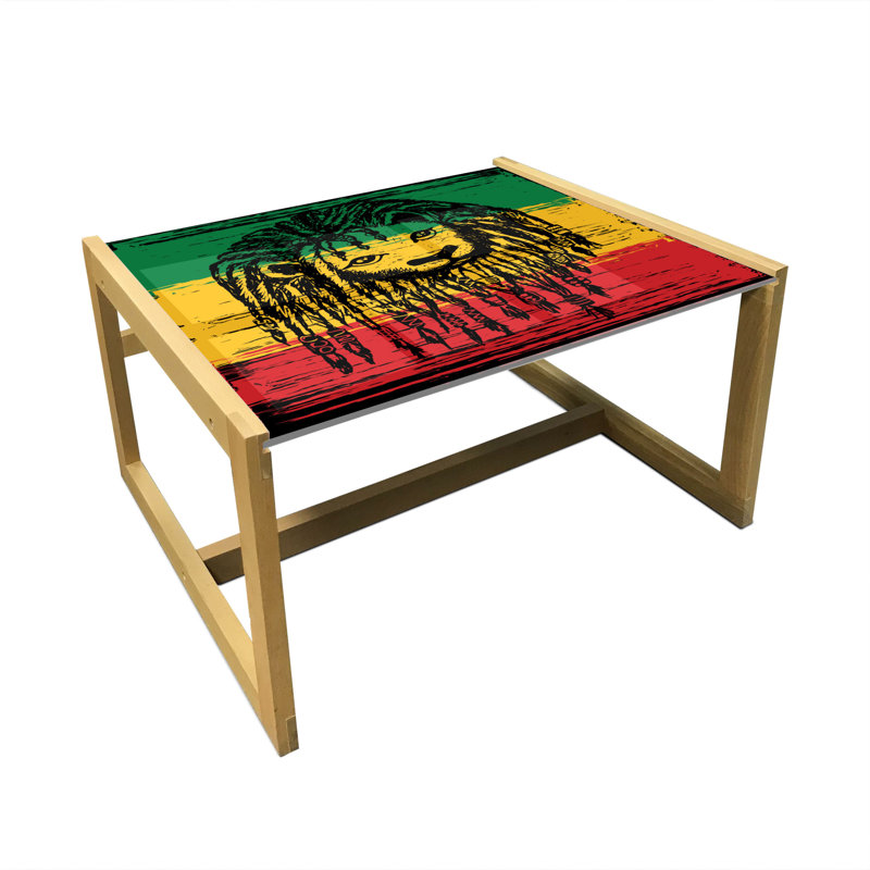 Jaason Trestle Coffee Table, 40cm H x 74cm W x 62cm D