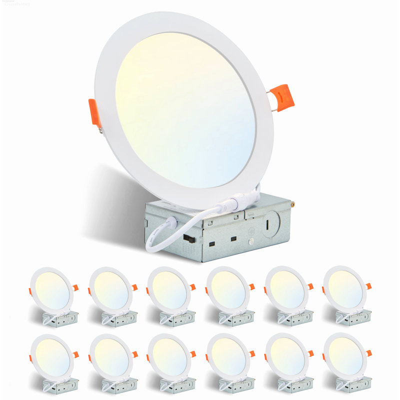 Paquet de 12 luminaires encastrés au choix 4 pouces, 9W