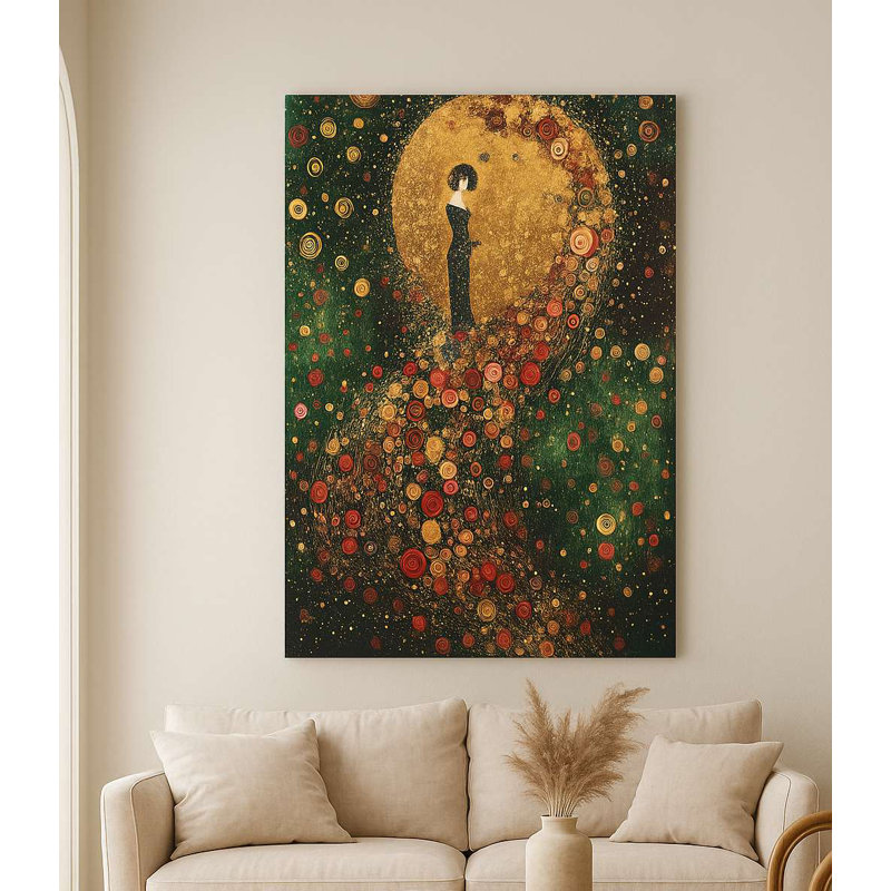 Superbe peinture décorative sur toile, 27,6 po x 39,4 po | 100% toile avec cadre 100% bois (0,8 x 1,2 po d'épaisseur) | Parfait pour le salon, la chambre à coucher ou le bureau - une œuvre d'art accrocheuse pour tout espace