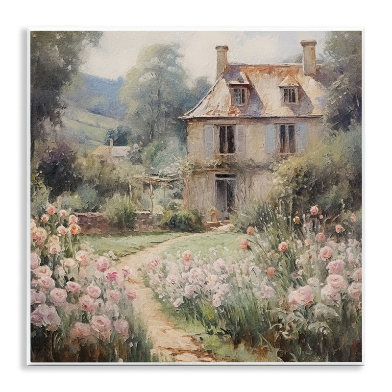 Art mural français French Garden Cottage par RileyB
