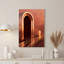 Art mural sur toile Futuristic Bronze Archway And Curved Path-133548011