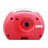 QHE193RLH Alarm Clock, Metallic Red-75993006