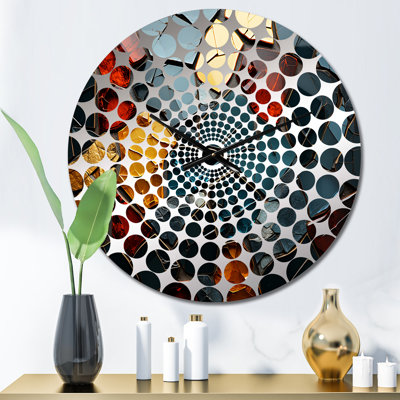 Yedaiah - Horloge murale abstraite en marbre