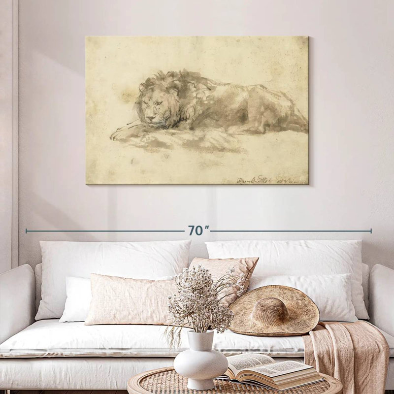Brampt Reclining Lion, 30" H x 45" W