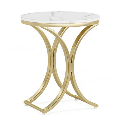 Versatile Design Sofa Side Table,Chic Round End Table,Narrow Coffee Table