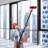 Water Fed Brush Pole Kit Window Cleaner Solar Panel Washing Tool with Hose