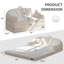 Canapé-lit 2 en 1 convertible en méridienne Comfy Bean Bag-1045223324-1045223326