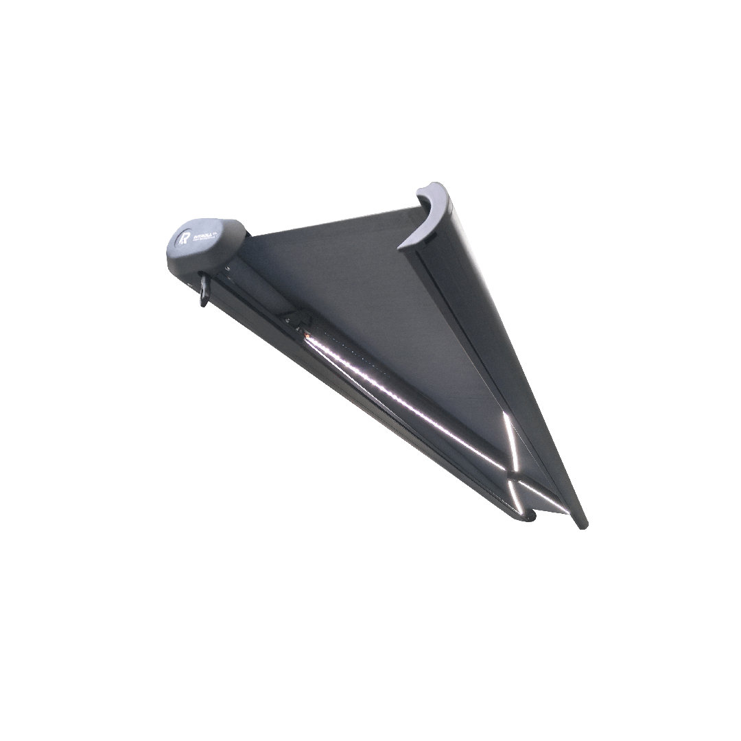 Cassette Retractable Garden Patio Awnings Manual - Polyester Fabric 290gsm