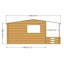 Mapleton 20 x 18 Ft Tongue and Groove Log Cabin-1178664684
