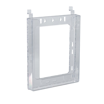 Slat wall Letter Brochure Holder. Inside Dimension: 9"W, 10-Pack