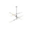 Luminaire suspendu 3 barres Axil en chrome