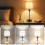 Lampe de table portable sans fil avec abat-jour en tissu lin, lampe de chevet à pile 5200Mah, lampe de bureau à intensité variable à 3 voies pour le salon de la chambre à coucher