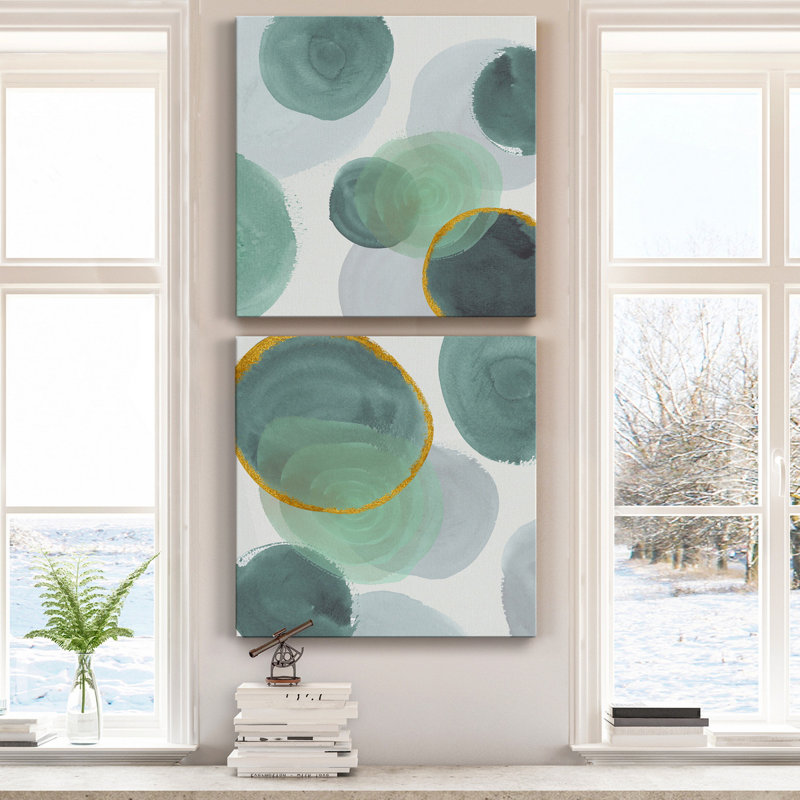 Ontario I - ensemble de 2 reproductions d'art sur toiles tendues, H 32 po x l 64 po x P 1 po