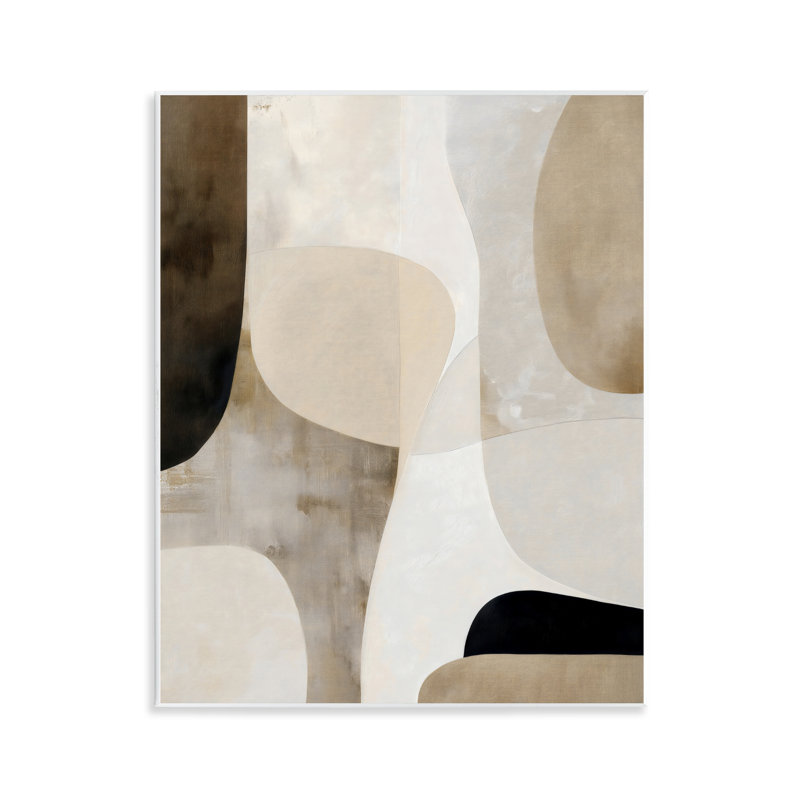 Plaque murale Tan Balance Formes Organic Balance, design par Ink Drop Loft