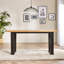 Mercee Parquet Herringbone Veneer Dining Table - Chevron Top Traditional Rustic Farmhouse Kitchen Style
