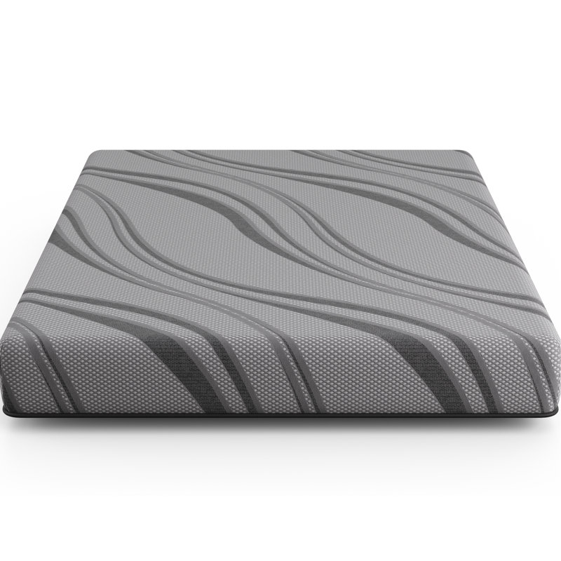 Matelas confortable à haute densité - très grand, gris, mousse à mémoire de forme Eastern King