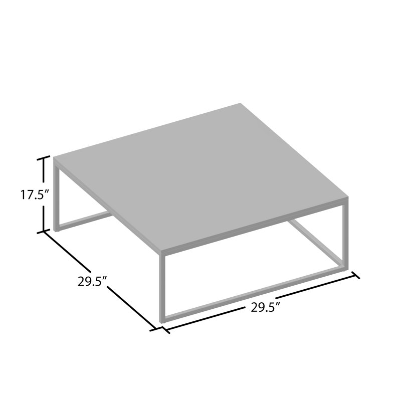 Megan Solid Wood Top Nesting Coffee Table