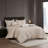 7 PCS Queen Comforter Set Beige-130217762