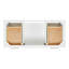 Base de meuble-lavabo simple 48 po Pawley en blanc seulement-76034533
