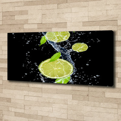 Limes And Water - Wrapped Canvas Print