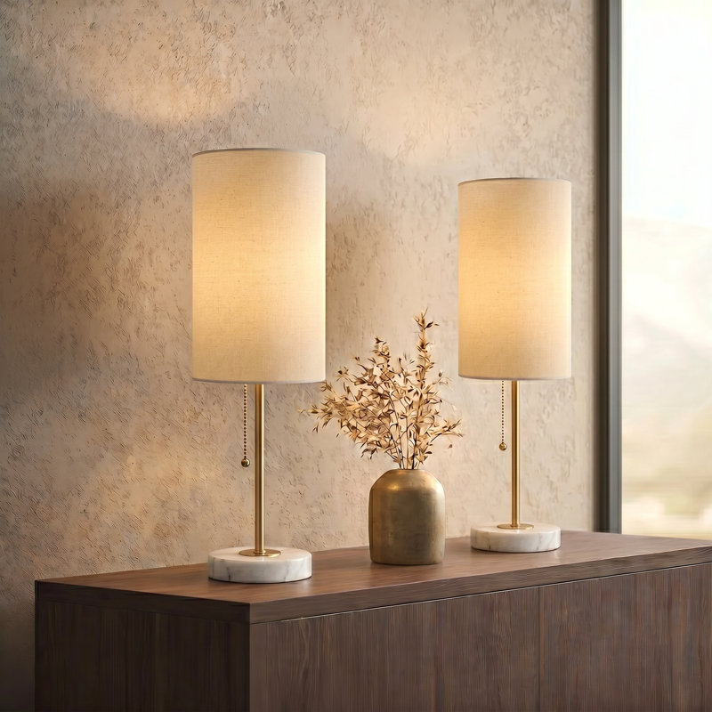 Lampe de table Haymer, Naturel