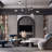 Modern 8 Light LED Black Linear Chandelier
